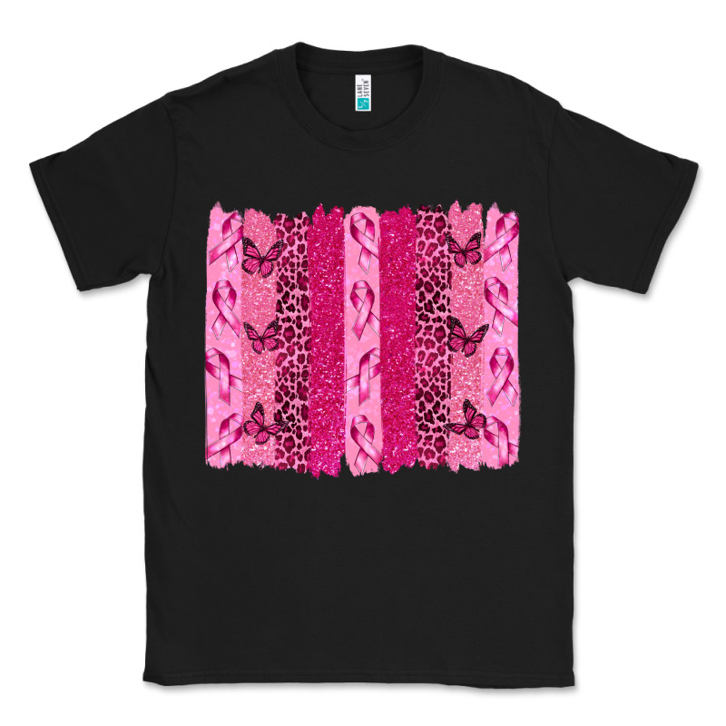 Breast Cancer Brushstrokes Classic Tee by texasbilliewilder | Teevron