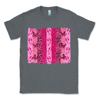 Charcoal Heather Breast Cancer Brushstrokes Classic Tee - texasbilliewilder