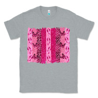 Heather Grey Breast Cancer Brushstrokes Classic Tee - texasbilliewilder