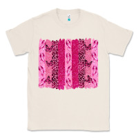 Natural Breast Cancer Brushstrokes Classic Tee - texasbilliewilder