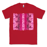 Red Breast Cancer Brushstrokes Classic Tee - texasbilliewilder