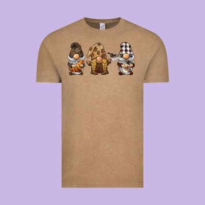 Coffee Gnomes Vintage Tee Designed By Barkaloodesign