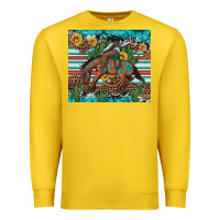 Lemon bucking bronco cowboy rodeo cactus and sunflowers Premium Sweatshirt - Artiststas