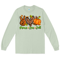 Matcha peace love fall Long Sleeve Tee - Zillion Design Studio