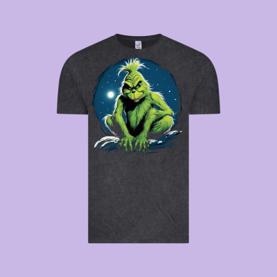 Grinch Vintage Tee Designed By Unal Design