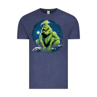 Vintage Denim Grinch Vintage Tee - Unal Design