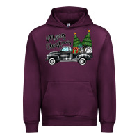 Mauve Wine merry christmas truck Urban Hoodie - MaliasSmallBusiness