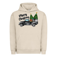 Pigment French Oak merry christmas truck Urban Hoodie - MaliasSmallBusiness
