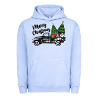 Pigment Grape Ice merry christmas truck Urban Hoodie - MaliasSmallBusiness