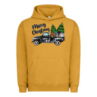 Pigment Peanut Butter merry christmas truck Urban Hoodie - MaliasSmallBusiness