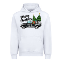 White merry christmas truck Urban Hoodie - MaliasSmallBusiness
