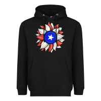 Black sunflower puerto rico flag Heavyweight Hoodie - JahusDesignShop