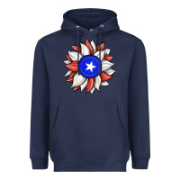 Navy sunflower puerto rico flag Heavyweight Hoodie - JahusDesignShop