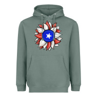 Sage sunflower puerto rico flag Heavyweight Hoodie - JahusDesignShop