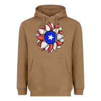 Toasted Coconut sunflower puerto rico flag Heavyweight Hoodie - JahusDesignShop