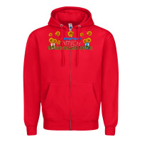 Red american honey libbey cup Zipper Hoodie - HRA Design Shop