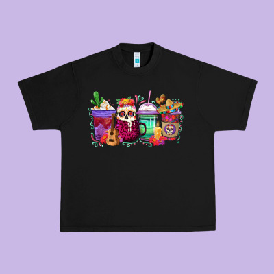 Urban Heavy Tee dia de los muertos coffee cups