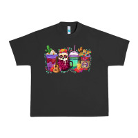 Pigment Black dia de los muertos coffee cups Urban Heavy Tee - texasbilliewilder