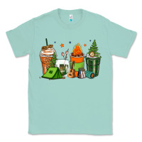 Seafoam camping coffee cups Classic Tee - Zillion Design Studio