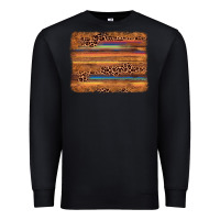Black leopard serape background Premium Sweatshirt - AdoDesignShop