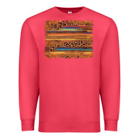 Cardinal leopard serape background Premium Sweatshirt - AdoDesignShop