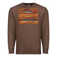 Chestnut leopard serape background Premium Sweatshirt - AdoDesignShop