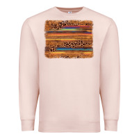 Pale Pink leopard serape background Premium Sweatshirt - AdoDesignShop