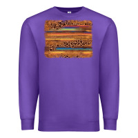 Purple leopard serape background Premium Sweatshirt - AdoDesignShop
