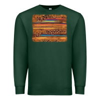 Sports Green leopard serape background Premium Sweatshirt - AdoDesignShop