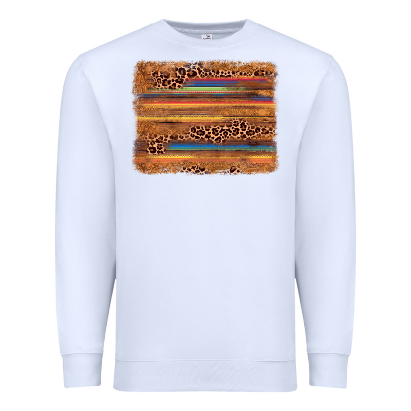 Leopard Serape Background Premium Sweatshirt by AdoDesignShop | Teevron