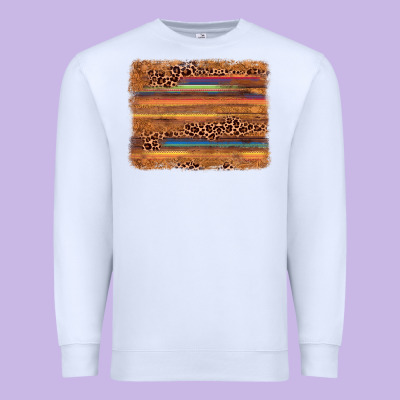 Leopard Serape Background Premium Sweatshirt Designed By Adodesignshop