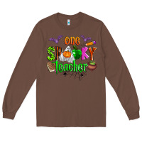 Chestnut one spooky teacher Long Sleeve Tee - Zillion Design Studio