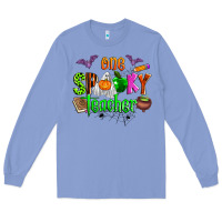 Colony Blue one spooky teacher Long Sleeve Tee - Zillion Design Studio