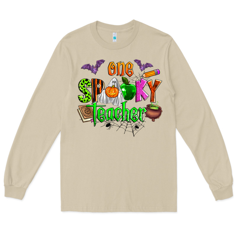 One Spooky Teacher Long Sleeve Tee by Zillion Design Studio | Teevron