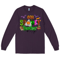 Plum one spooky teacher Long Sleeve Tee - Zillion Design Studio