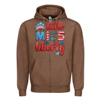 Chestnut little miss liberty Zipper Hoodie - HRA Design Shop