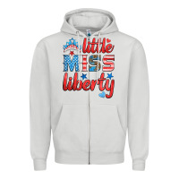 Dove Grey little miss liberty Zipper Hoodie - HRA Design Shop