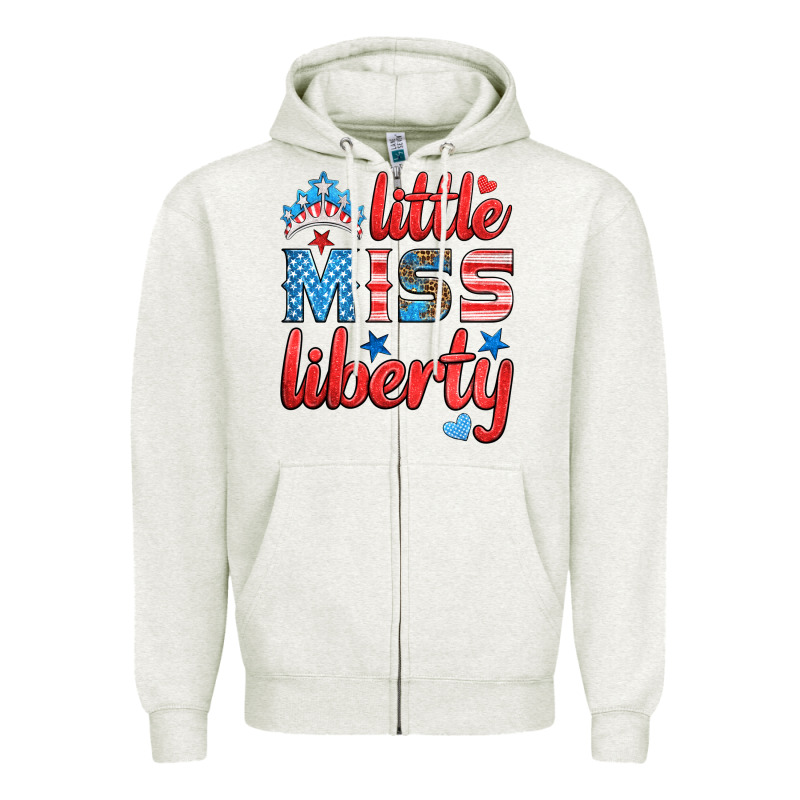Little Miss Liberty Zipper Hoodie by HRA Design Shop | Teevron
