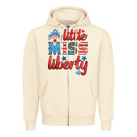 Sandshell little miss liberty Zipper Hoodie - HRA Design Shop
