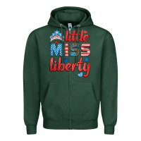 Sports Green little miss liberty Zipper Hoodie - HRA Design Shop