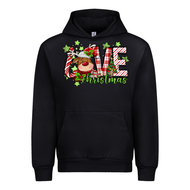 Love Christmas Deer Urban Hoodie by MaliasSmallBusiness | Teevron