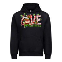 Black love christmas deer Urban Hoodie - MaliasSmallBusiness