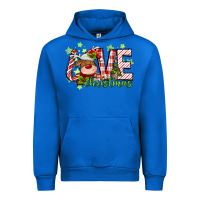 Cobalt love christmas deer Urban Hoodie - MaliasSmallBusiness