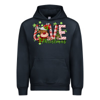 Navy love christmas deer Urban Hoodie - MaliasSmallBusiness