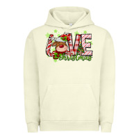 Pigment Pistachio love christmas deer Urban Hoodie - MaliasSmallBusiness