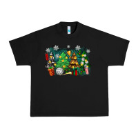 Black christmas trees with tennis Urban Heavy Tee - Zillion Design Studio