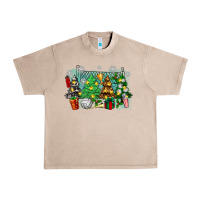 French Oak christmas trees with tennis Urban Heavy Tee - Zillion Design Studio