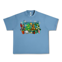 Pebble Blue christmas trees with tennis Urban Heavy Tee - Zillion Design Studio