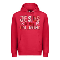 Cardinal jesus is my valentine Premium Hoodie - MaliasSmallBusiness