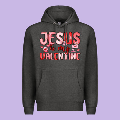 Jesus Is My Valentine Premium Hoodie Designed By Maliassmallbusiness